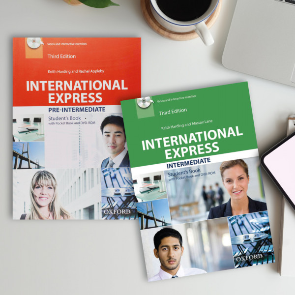Cambridge English books International Express pre-intermediate and intermediate